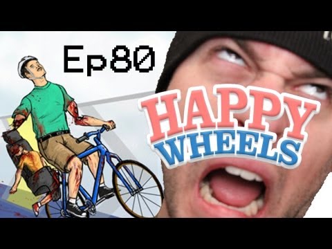 Haunted Houseeeee - Happy Wheels Ep80 w/ FLuffee