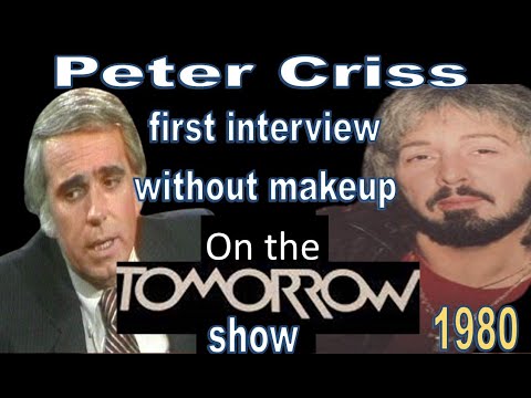 Peter Criss - 1st interview without makeup on Tom Snyder Show 1980