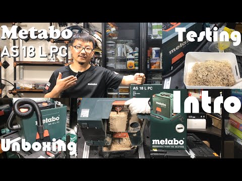 Akumuliatorinio dulkių siurblio AS 18 L PC korpusas, Metabo video