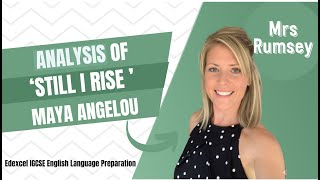 Analysis of &#39;Still I Rise&#39; by Maya Angelou