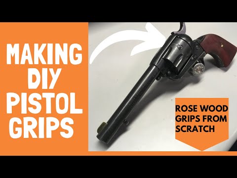 Making DIY Pistol Grips (ROSE WOOD GRIPS FROM SCRATCH)