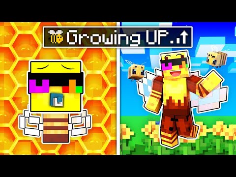 Growing Up As a BEE In Minecraft!