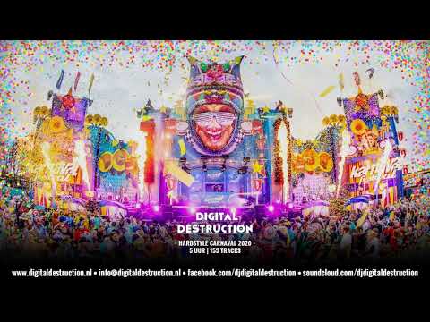 Hardstyle Carnaval Mix 2020 - 153 tracks - 5 uur