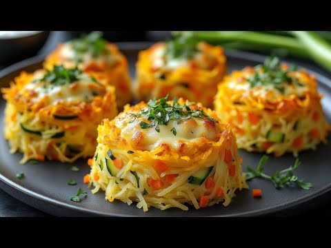 Vegetable nest in 15 minutes – tastes like a restaurant! ✅