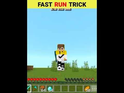 Minecraft fast run settings ! How to run fast in minecraft mobile | #shorts #minecraftshorts
