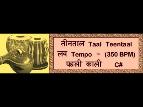 Teentaal Rhythm (350 BPM) C#