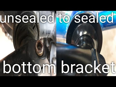 How to convert unsealed American bottom bracket to sealed bottom bracket bearings