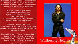 Angra - Wuthering Heights - Lyric Video