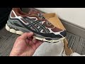 Asics Gel NYC Quick Unboxing Reddish Brown Black