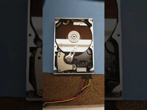 How Hard drive work in slow motion