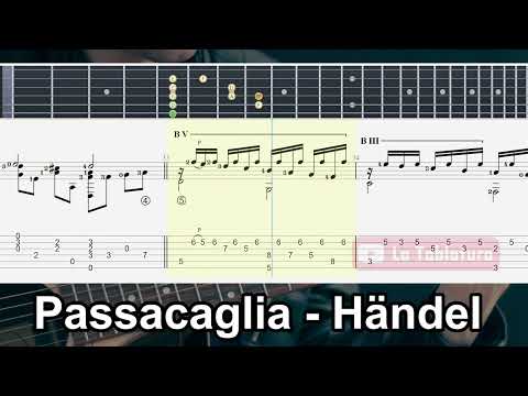 Passacaglia - Georg Friedrich Handel - Guitar TAB