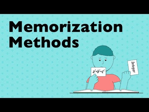 記憶方法及其為什麼有效 (Memorization Methods and Why They Work)