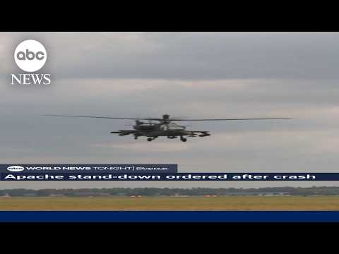 U.S. Army temporarily grounds all Apache training flights after deadly crash