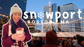 SNOWPORT BOSTON 2022 || eat & shop with us at the winter village!