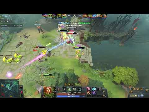 WindRanger uses Daedalus and Satanic to deal with Bristleback