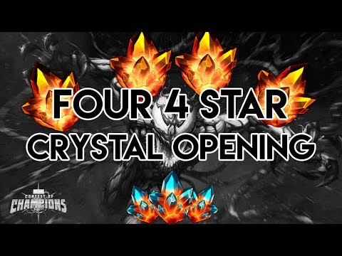 Quadruple 4 Star Crystal Opening Madness!? - Marvel Contest of Champions