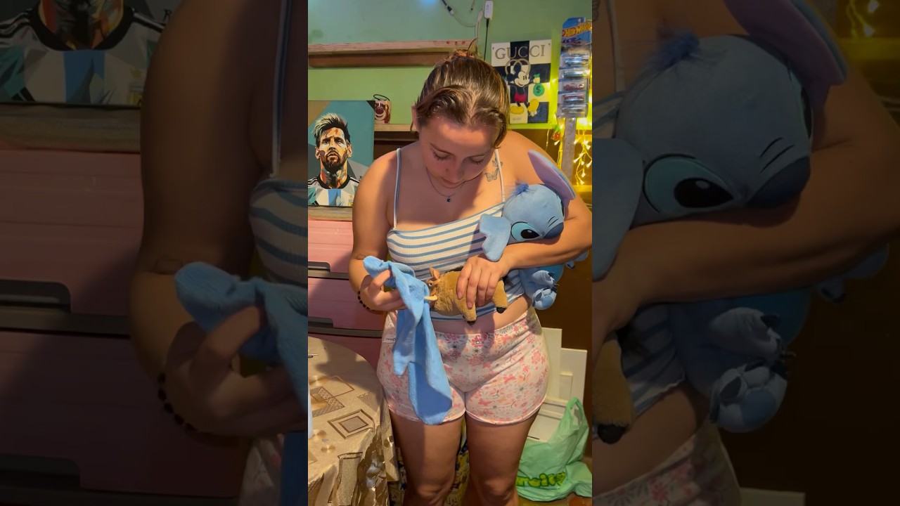 Limpiando estos Peluches 🥰