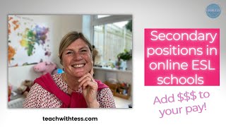 Online ESL secondary positions