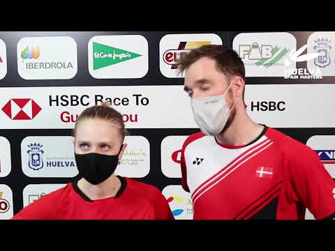 Niclas NOHR and Amalie MAGELUND post-match interview after XD final