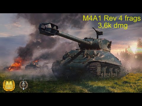 M4A1 Rev  4 frags  3,6k dmg  WoT Blitz