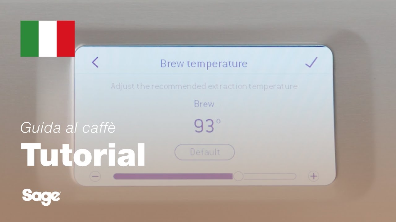 Come regolare la temperatura di estrazione