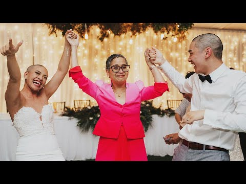 Bride Shaves Head to Support Mom Fighting Cancer