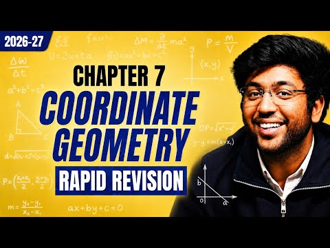 Coordinate Geometry Class 10 Maths Chapter 7 Rapid Revision by Shobhit Nirwan For Session 2026-27