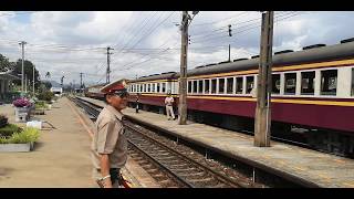 preview picture of video 'State Railway of​ Thailand [[SRT]​] ขบวนรถธรรมดาที่ 233 กรุงเทพ-สุรินทร์ เข้าสถานีชุมทางแก่งคอย'