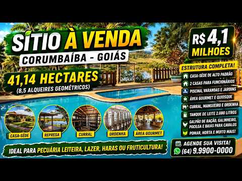 Código 0516 - Corumbaíba GO - 41,14 Hectares #sitioavenda #fazendasavenda #MinasGerais