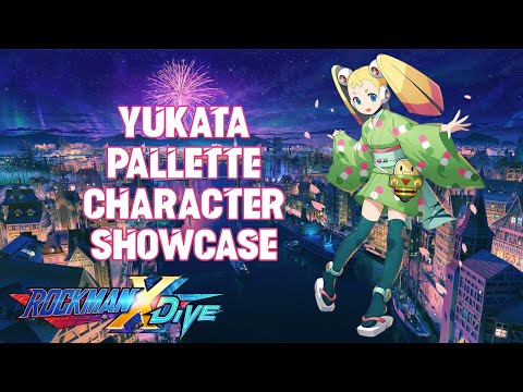 MegaMan X DiVE - Yukata Pallette Character Showcase (PvP)