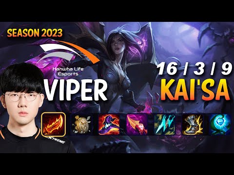 HLE Viper KAI'SA vs TRISTANA ADC - Patch 13.13 KR Ranked