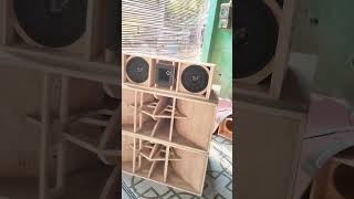 Ujicoba Custom Line Array 3 Way Sound Miniatur #ceksound #shorts #soundminiatur