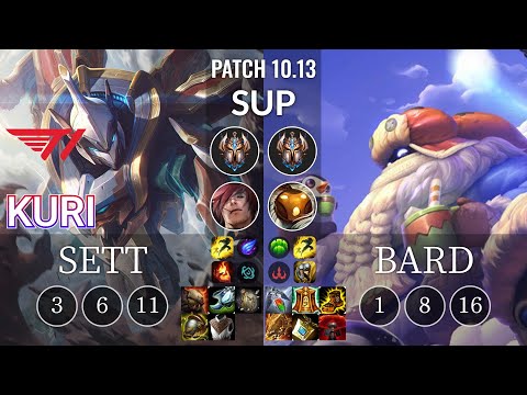 T1 Kuri Sett vs Bard Sup - KR Patch 10.13
