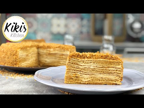 Medovik | Marlenka Cake Recipe | Russian Honey Cake Medovnik / Medovník Medena | МЕДОВНИК