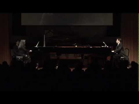 Martha Argerich and Mauricio Vallina playing Schumann Andante and Variations op. 46