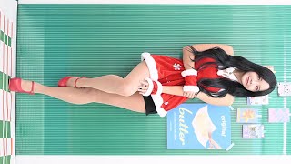 산타하빈모델 POCKETGIRLS HABIN 스튜디오 촬영 출사  포켓걸스 크리스마스 컨셉 언더웨어 가터벨트 빨간스타킹 하이힐 포즈캠