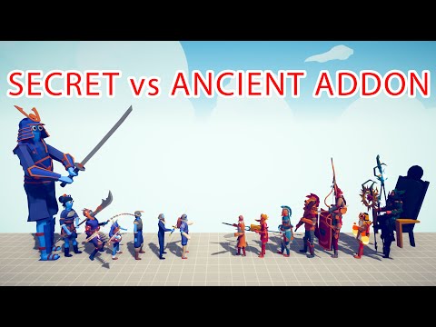 SECRET TEAM vs ANCIENT ADDON TEAM - Totally Accurate Battle Simulator TABS