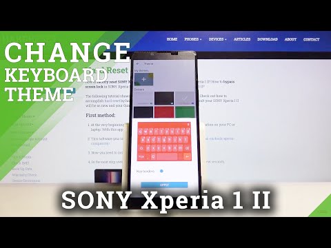 How to Change Keyboard Theme in SONY Xperia 1 II
