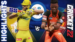 𝘀𝗿𝗵 𝘃𝘀 𝗰𝘀𝗸 - Sunrisers Hyderabad vs Chennai Super kings Match Highlights IPL 15 Cricket 22
