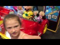 Disney Frozen Elsa Baby Alive Ride Red Car At Chuck E Cheese