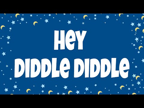 Hey Diddle Diddle Lyrics 🐄🌙  | Nursery Rhymes with Lyrics