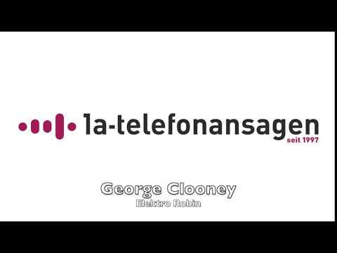Ansage vor Melden mit George Clooney Stimme - Elektro Robin