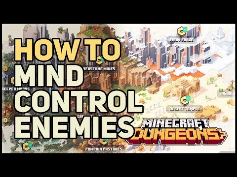 How to Mind Control Enemies Minecraft Dungeons (Love Medallion Artifact)