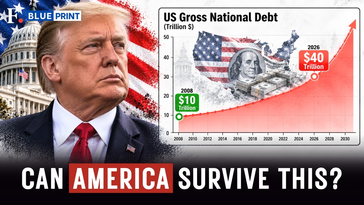 How US Accumulated $40 Trillion Debt | Real Truth Of US Debt Crisis | The Blueprint