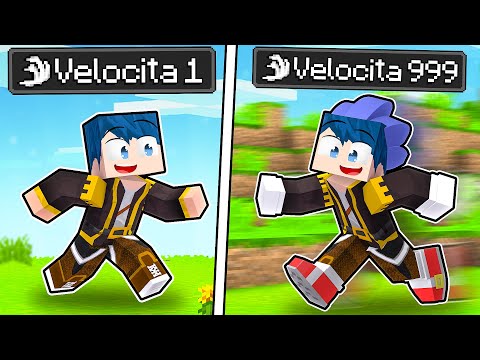 MI POTENZIO PER DIVENTARE IL PIÙ VELOCE DEL MONDO! - MINECRAFT
