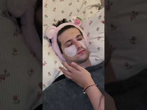 his skin is so soft after I used #celimax skincare on him 🧼 #kbeauty #couplegoals