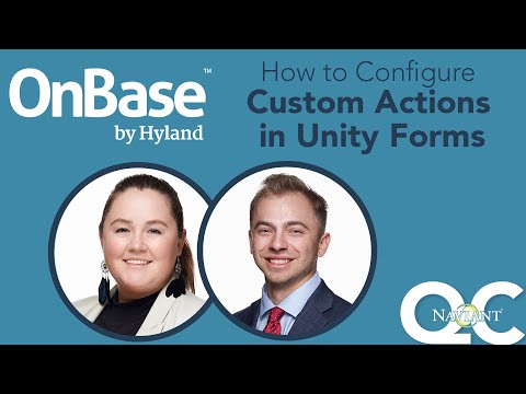 How to Configure Custom Actions in OnBase Unity Forms