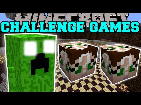 Minecraft:  FAT CREEPER CHALLENGE GAMES - Lucky Block Mod - Modded Mini-Game