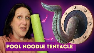 How To Transform A Pool Noodle Into A Kraken 🐙 Paper Mache Project