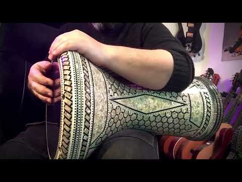 Gawharet El Fan 20“ aluminium dohola mother of pearl 11“ skin diameter